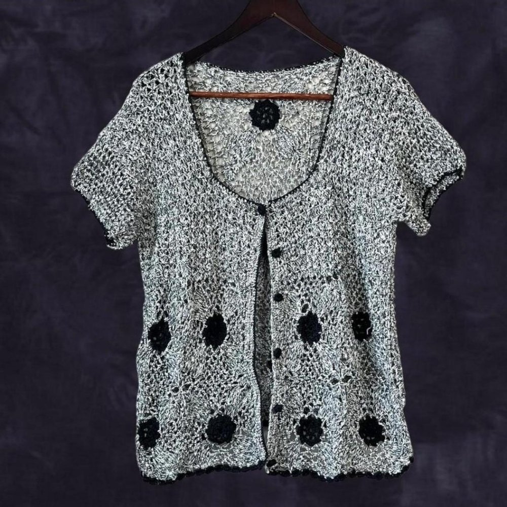 Vintage crochet cardigan/ blouse